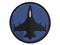 Fighter Jet Military Airplane Multi-Color Embroidered Iron-On or Hook & Loop Patch Applique